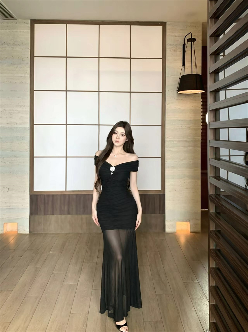 Pure Desire Off-Shoulder Bodycon Long Dress 2026 Summer Sexy Women's - Image 3