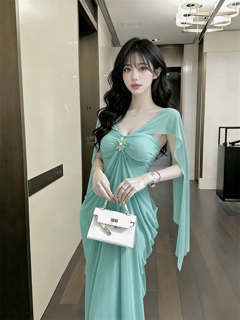 French Sweet Style Mesh Cami Dress Women's Summer 2026 - Image 3